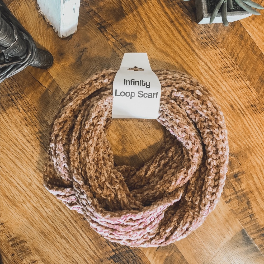 Tea Rose Infinity scarf